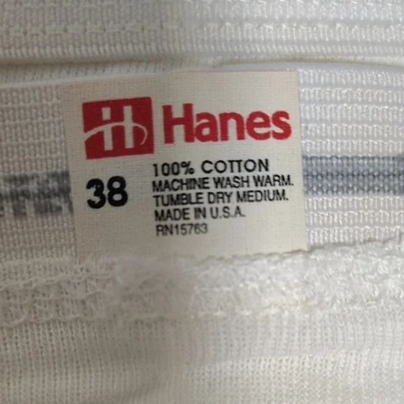 Hanes Vintage Men's Classic White Briefs Sz 38 3 Lot. - Picture 5 of 6
